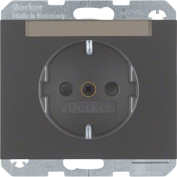 Berker - Steckdose SCHUKO-Steckdose 47387006 mit Beschriftungsf