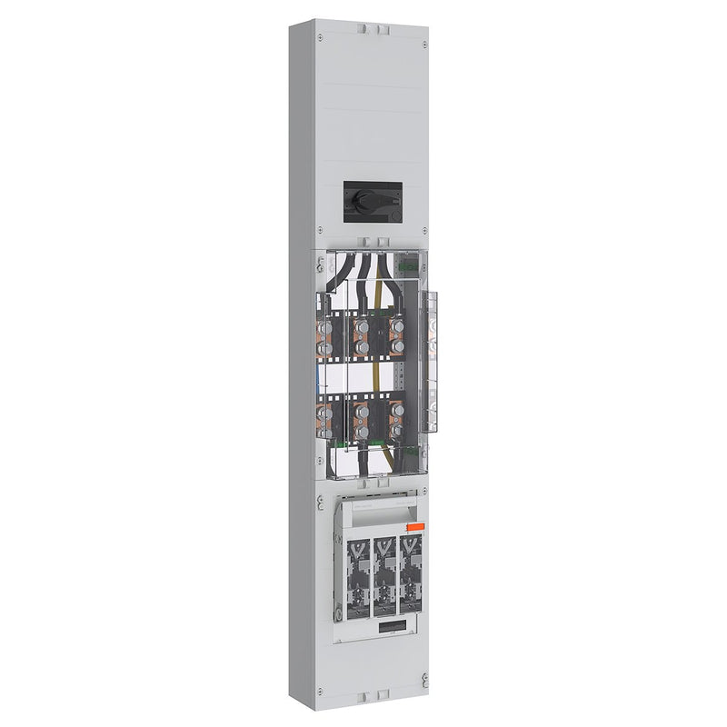 ABN - Verteilerfeld für Installationsverteiler Wandlerfeld 200A BH9 5p ABNPW109S0032 NAR NH1 auf