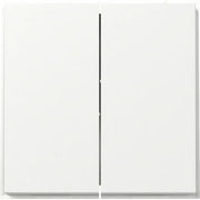 Gira - Abdeckung/Bedienelement für Installationsschalterprogramme Wippe 2f gerade 349566 Reinweiß
