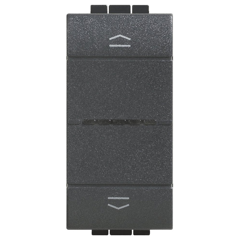 Legrand (BT) - Bussystem-Jalousieaktor Rollladenschalter Bticino L4027C 1-modul, anthrazit
