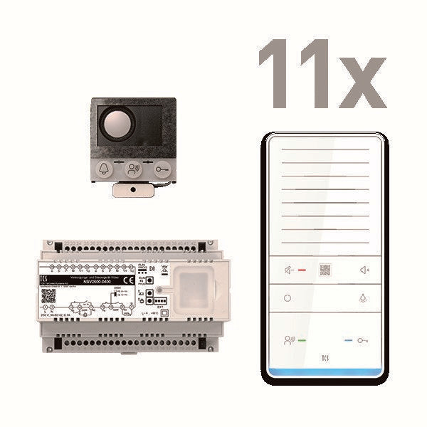 TCS Tür Control - Türsprech-Set EB für 11 WE audio Pack PAIF110/006 ASI12000 ISW6031