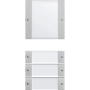 Gira - Bussystem-Tastwippe Wippenset 4-f. 2134015 1+3 BSF Klar/grau