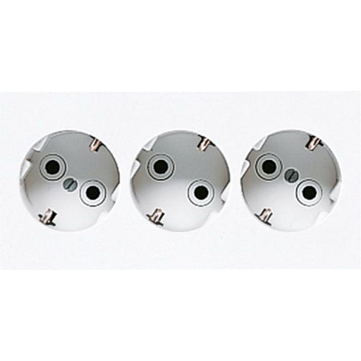 Jung - Schalter-/Steckdosenkombination SCHUKO Steckdose LS923WW 3-fach