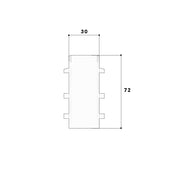 GGK - Kupplung für Sockelleistenkanal SL-Kupplung 20x70 cws 11943