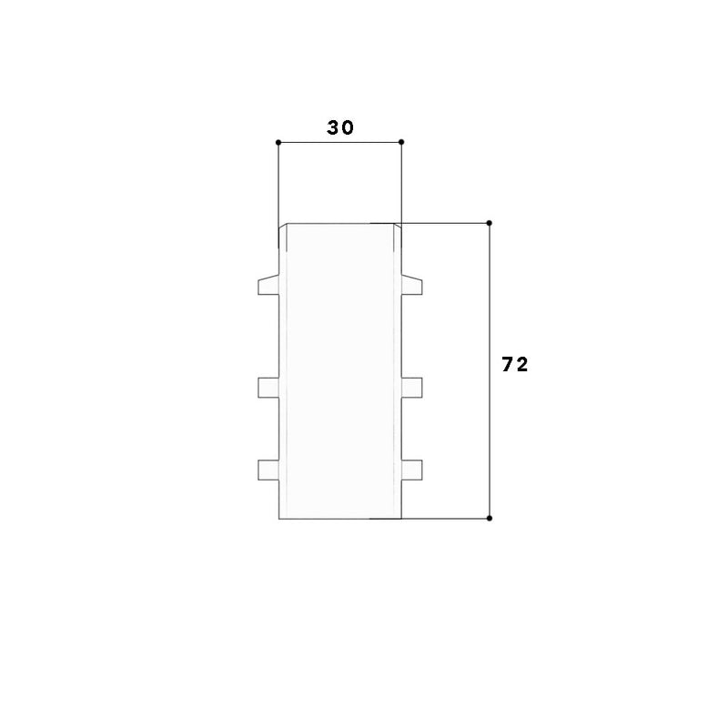 GGK - Kupplung für Sockelleistenkanal SL-Kupplung 20x70 cws 11943