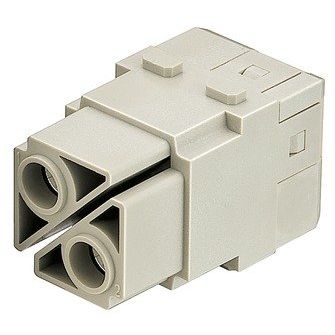 Harting - Kontakteinsatz für Rechtecksteckverbinder Doppelmodul Han 100A 09140022750 Axialschraubanschl