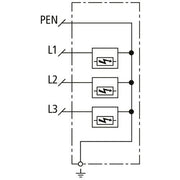 DEHN - Kombi-Ableiter für Energietechnik Kombi-Ableiter DSH ZP 2 TNC 255 TN-C