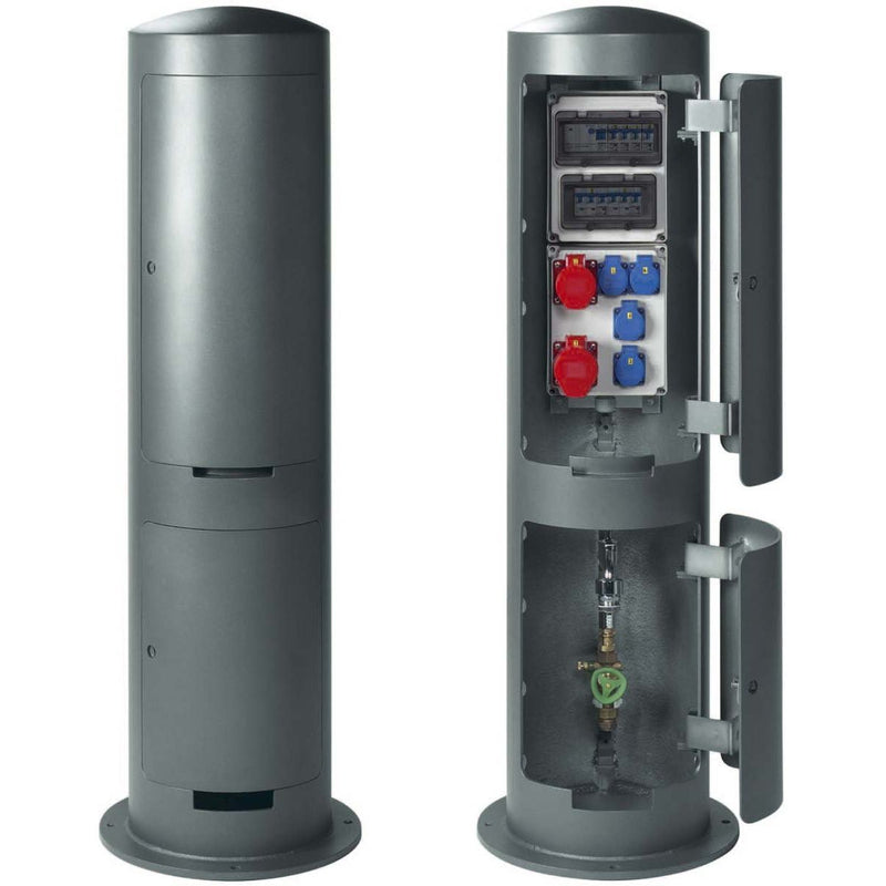 Leipziger Leuchten - Licht-/Energiesäule Elektroversorgungspoller 9.946.0999114SC16C32 4xSchutzk.250V/16A