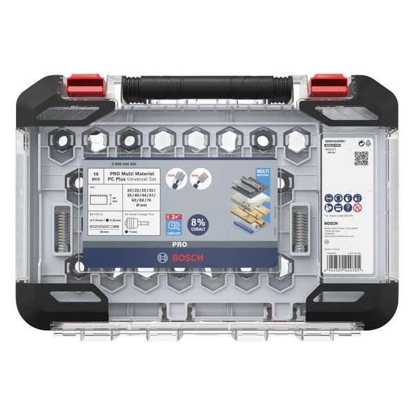 Bosch Power Tools - Werkzeugset PRO Multi Material PC Plus 2608594426VE(14) Lochsägen-Set 20 68  − 1 Packung
