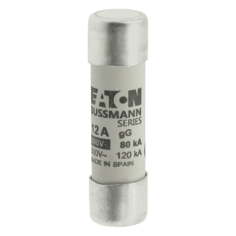 Eaton - Zylindrische Sicherung Sicherungseinsatz Nieders. CYLINDRICA#C14G12 12A AC 690V 80kA − 10 Stück