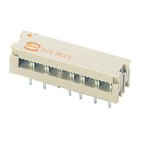 Harting - Leiterplattensteckverbinder Leiterplattenverbinder 09190269643 Lötanschluss − 65 Stück