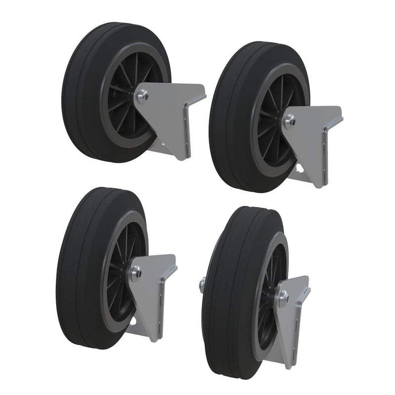 Runpotec - Zubehör/Ersatzteile für Kabelabroller Lifter Transporträder 20711 (VE4) 125mm Vollgummiräder
