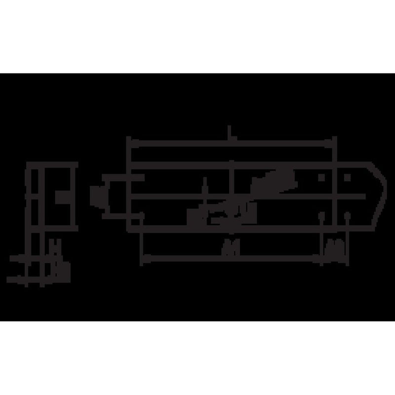 Ridi-Leuchten - Decken-/Wandleuchte Anbauleuchte m.RIDI-Tube IHLS-L 354/ #0650558