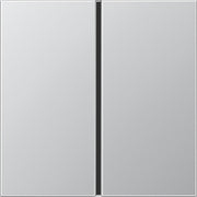 Jung - Abdeckung/Bedienelement für Installationsschalterprogramme Tastensatz 1-fach alu AL 2401 TSA komplett − 1 Stück