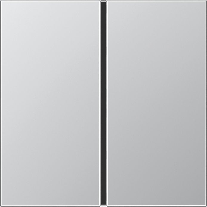 Jung - Abdeckung/Bedienelement für Installationsschalterprogramme Tastensatz 1-fach alu AL 2401 TSA komplett − 1 Stück