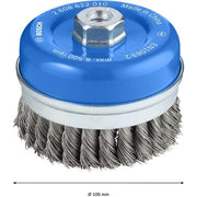 Bosch - Rotierende Drahtbürste PRO Metal heavy 2608622010 Topfbürste 100 x 0,5
