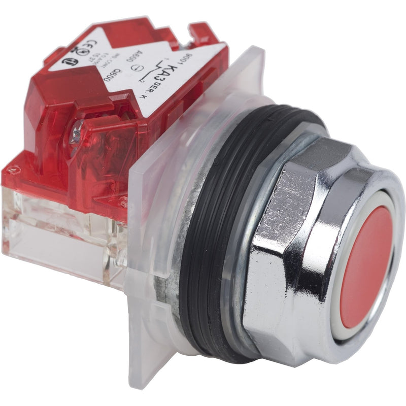 Schneider Electric - Drucktaster, Komplettgerät Drucktaster 9001KR1RH6 rot, D=30mm