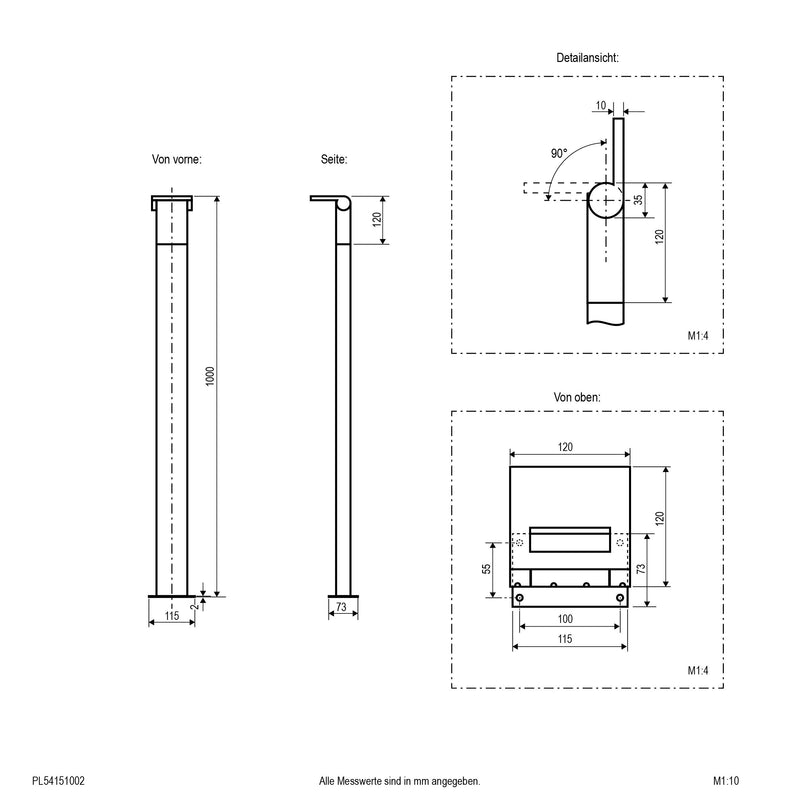 EVN Lichttechnik - Wegeleuchte LED-Wegeleuchte PL54151002