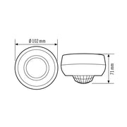 ESYLUX - Bewegungsmelder/Präsenzmelder komplett Decken-Präsenzmelder PD 360/24 BASIC SMB 360°