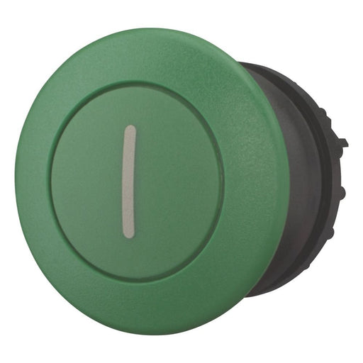 Eaton - Frontelement für Pilztaster Pilzdrucktaste M22S-DP-G-X1 grün,beschriftet − 5 Stück