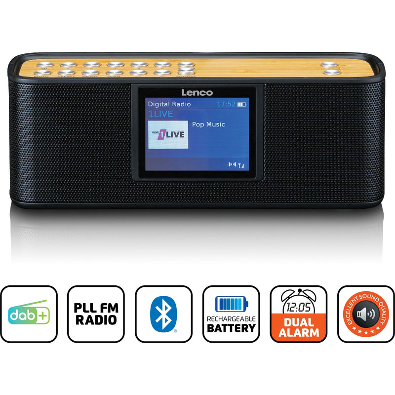 LENCO - Radio DAB+ Radio PDR-045BK portable