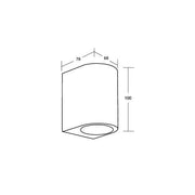 Brumberg Leuchten - Decken-/Wandleuchte LED-Wandleuchte 65331180 dim., schwarz