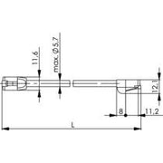 Telegärtner - Patchkabel Kupfer Patchkabel F/UTP Cat.5e 100009040 gr, 10 m, MP8, LSZH