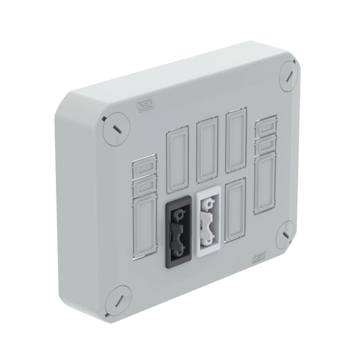 OBO Bettermann - Deckel für Dose/Gehäuse für Montage auf der Wand/Decke Steckbarer Deckel D01 2x3p WD(1+1) für Abzweigkasten, b