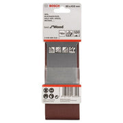 Bosch - Schleifpapier/Schleifvlies PRO X440 Schleifband, 65 x 2608606018 410 mm, G100, 3-tlg