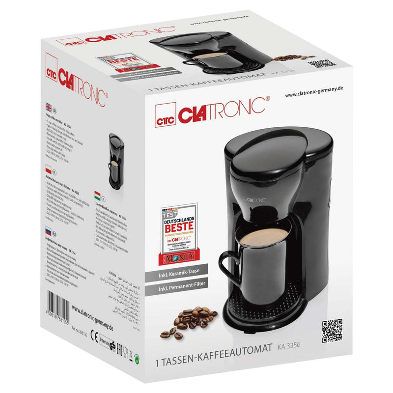 CLATRONIC - Kaffeeautomat CTC KA 3356 sw 1 Tasse − 6 Stück