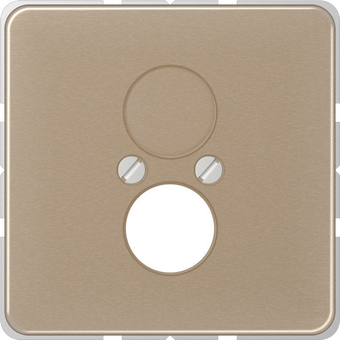 Jung - Einsatz/Abdeckung für Kommunikationstechnik Abdeckung gold brz CD 562 GB für 2 Kleinst.Dosen