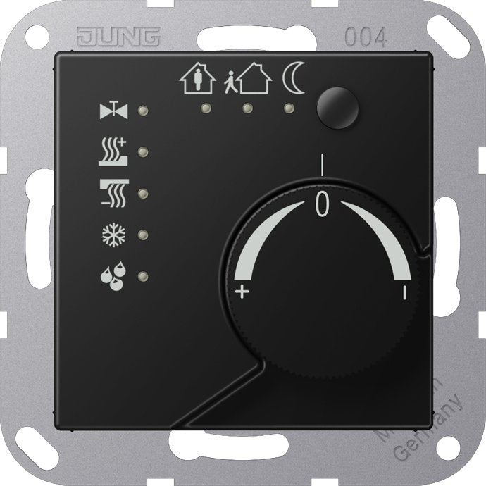 Jung - Bussystem-Raumtemperaturregler KNX-Stetigregler Serie A A 2178 SWM graphitschwarz matt