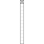 Siedle&Söhne - Kommunikations-Säule Kommunikations-Stele KS 613-1 DG 1,3m dgr/gli 1Mod