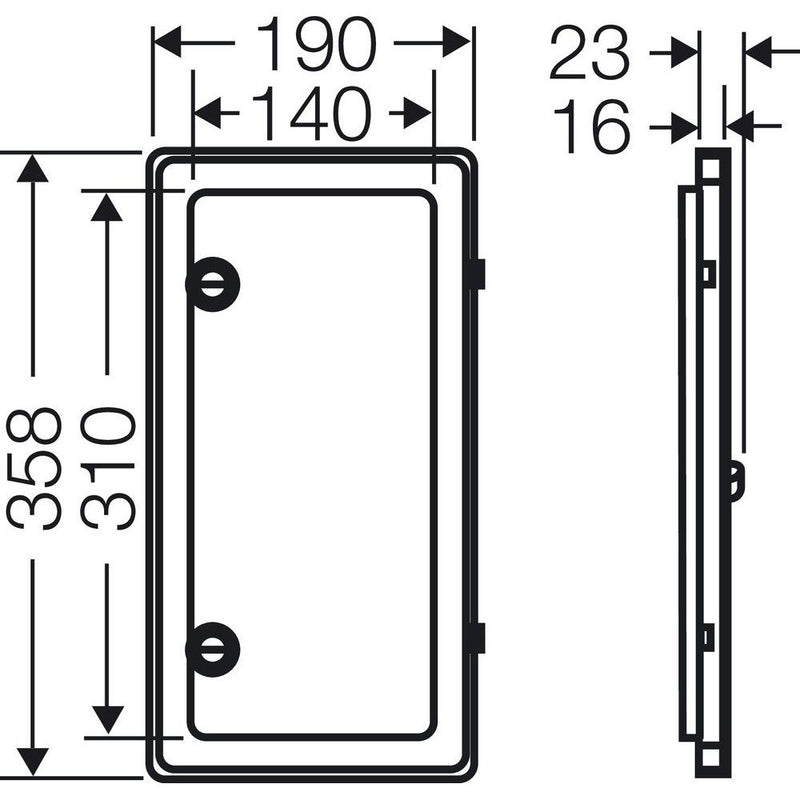Hensel - Fenster (Schaltschrank) Normzähler-Klappfenster NZ KL 54 IP54