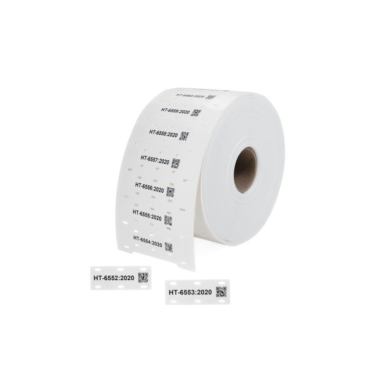 HellermannTyton - Kabelmarkierungssystem Kennzeichnungsschilder 556-83026(1000) 20x51mm bl 1000/Rol − 1000 Stück