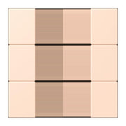 Jung - Abdeckung/Bedienelement für Installationsschalterprogramme Tastensatz 3fach LC 503 TSA 228 rose pale