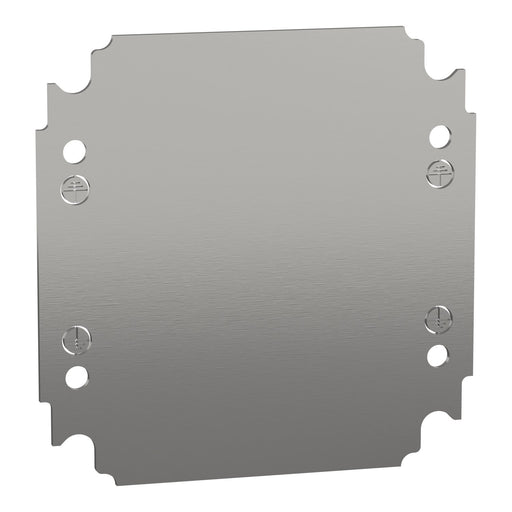 Schneider Electric - Montageplatte für Verteilergehäuse Montageplatte verzinkt NSYMM22 HxB=200x200mm