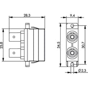 Telegärtner - LWL-Kupplung ST/SC-Dupl.Adapter MM+SM 100007264 Einschn.o Schr.mont