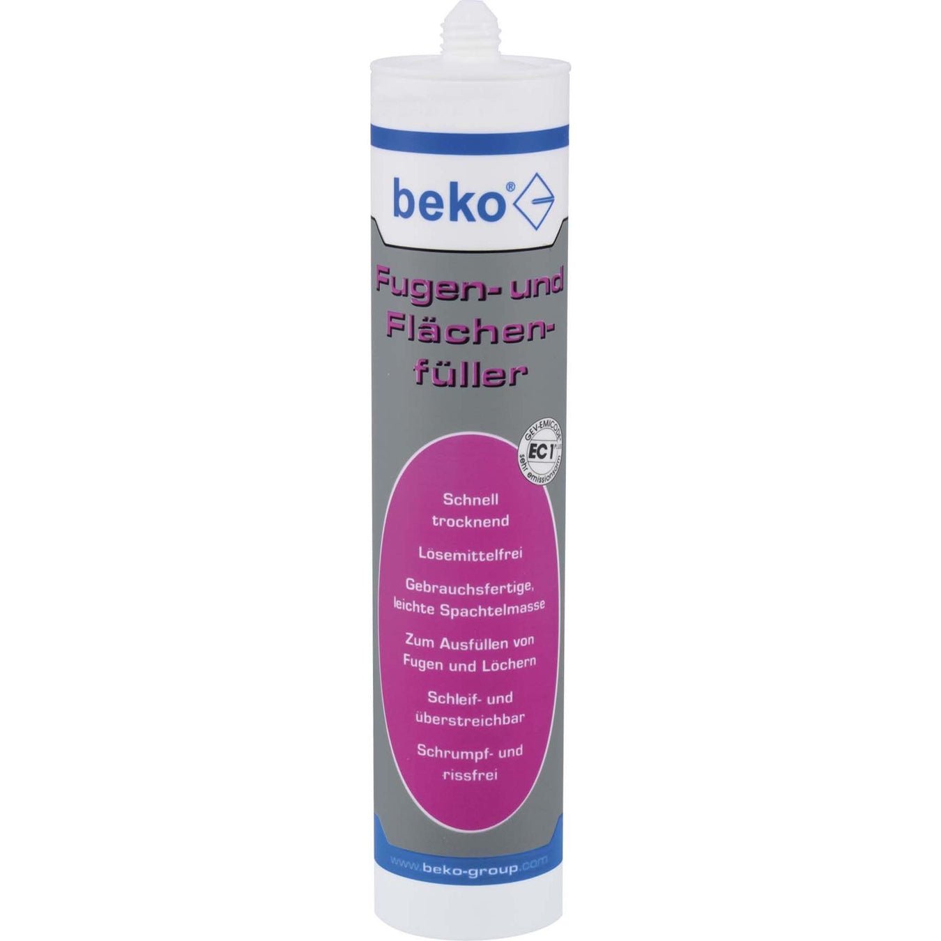 Beko - Spachtelmasse/Kitt Fugen- und Flächenfüller 232400310 310ml ws − 20 Stück