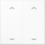 Jung - Sender/Fernbedienung für Installationsschalterprogramme Funk-Wandsender aws ENO LS 995 MP WW 4-kanalig Symbole