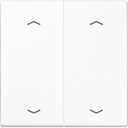 Jung - Sender/Fernbedienung für Installationsschalterprogramme Funk-Wandsender aws ENO LS 995 MP WW 4-kanalig Symbole