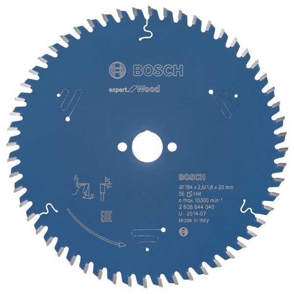 Bosch - Kreissägeblatt Expert for 2608644040 Wood H 184 x 20 Z56