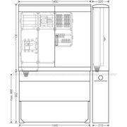 Hensel - Verteilerschrank für Energieversorgung Ladeverteiler Mi EV 11kW 6011 f.6 Ladep. a 11kW