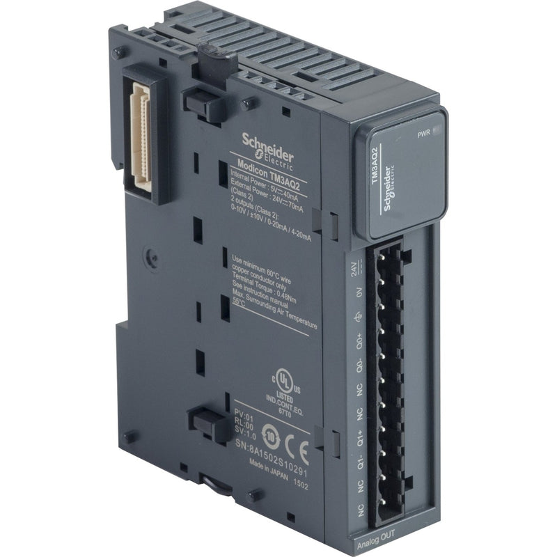 Schneider Electric - SPS-Analoges Ein-/Ausgangs-Modul E/A-Erweiterung TM3 TM3AQ2 EA-Modul 2 analog A