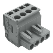 WAGO - Kabelsteckverbinder für Leiterplattensteckverbinder 1-Leiter Federleiste 232-204/026-000 CAGECLAMP 2,5mm²,gr − 100 Stück