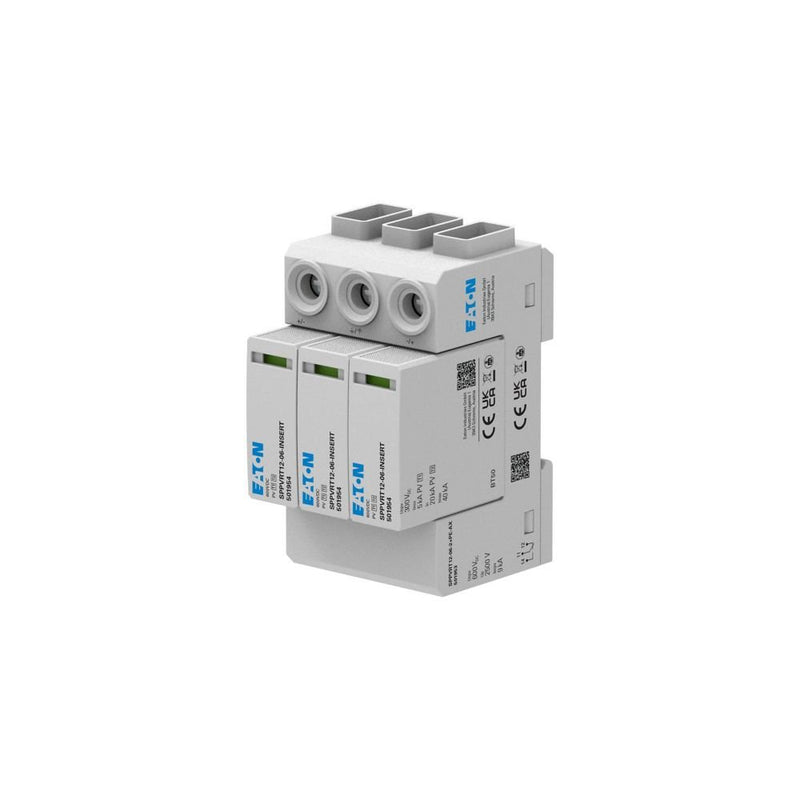 Eaton - Blitzstromableiter für Energietechnik PV-Überspannungsschutz SPPVRT12-06-2+PE 600V,Klasse1und2