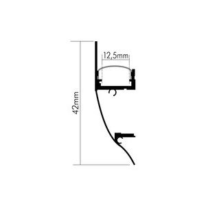 Nobile - Zubehör/Ersatzteile für Lichtschlauch/-band Alu Aufbau-Profil 2m 5011149906 − 1 Stück