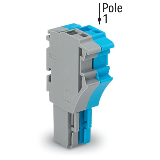 WAGO - Ein- und mehrpolige Klemmenleiste 1-Leiter-Federleiste 2022-102/000-038 4 mm²,gr/bl/gn-ge − 200 Stück