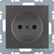 Berker - Steckdose anth 6167331606 o.Schutzkontakt