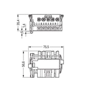 WAGO - Geräteanschluss für steckbare Gebäudeinstallation Linect-T-Steckverbinder 770-7105 Buchse-Stecker 5-p. − 20 Stück